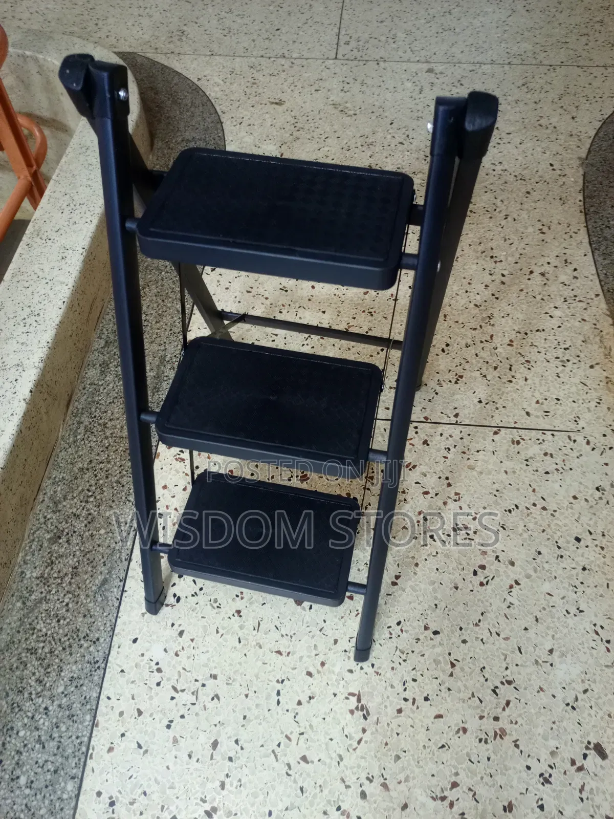 Three-Step Folding Ladder