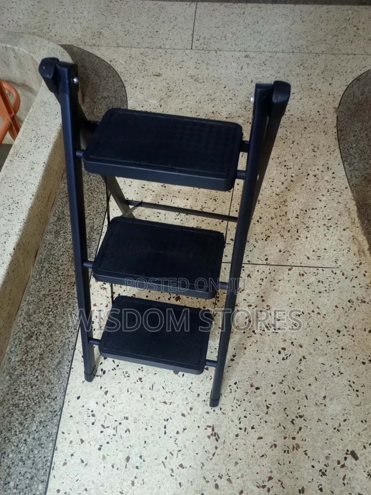 Three-Step Folding Ladder
