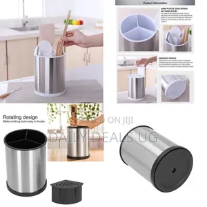 Modern Stainless Steel Kitchen Utensil And Chopstick Holder-multicolor