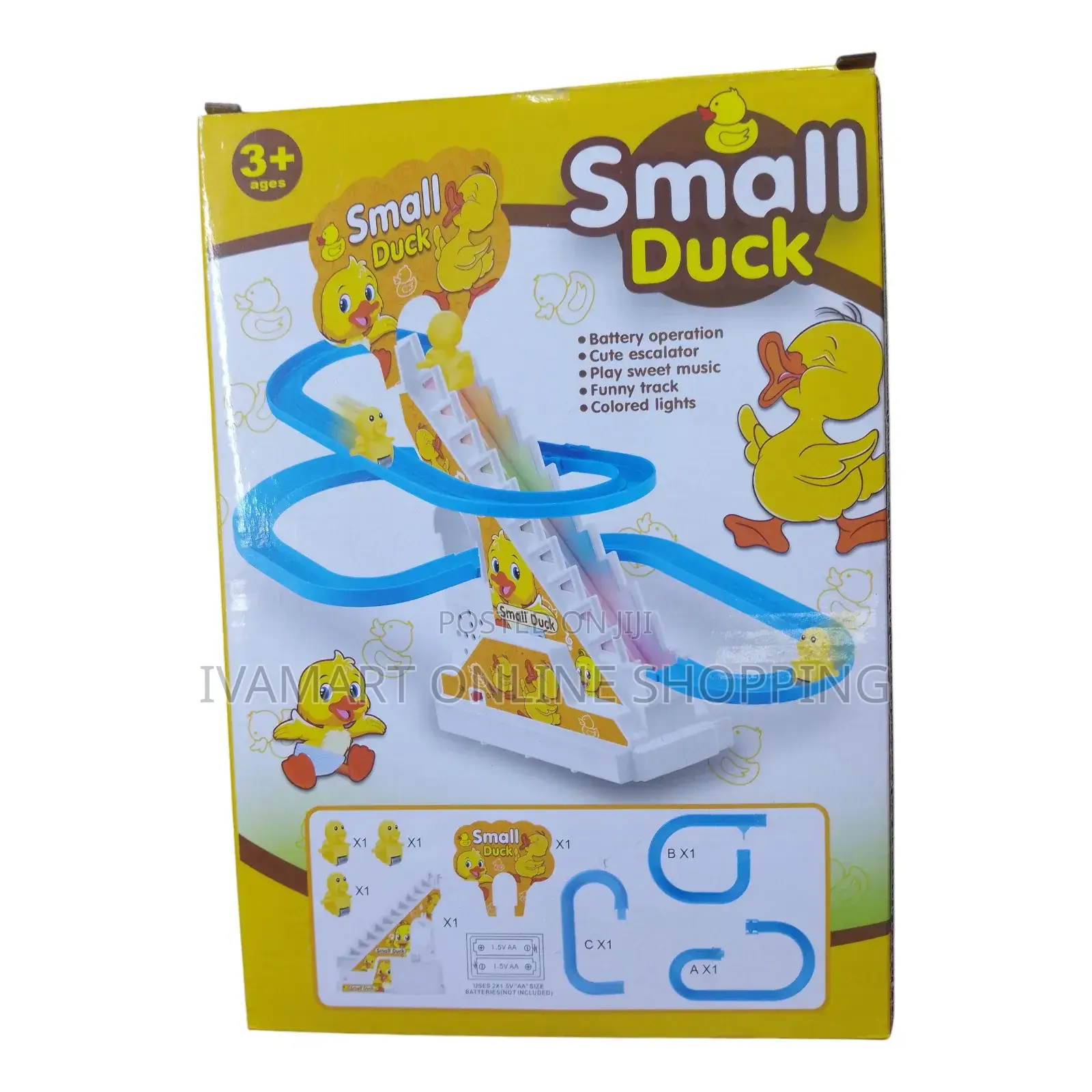 Small Duck Roller Coaster Toy - Duck Escalator, Light, Music