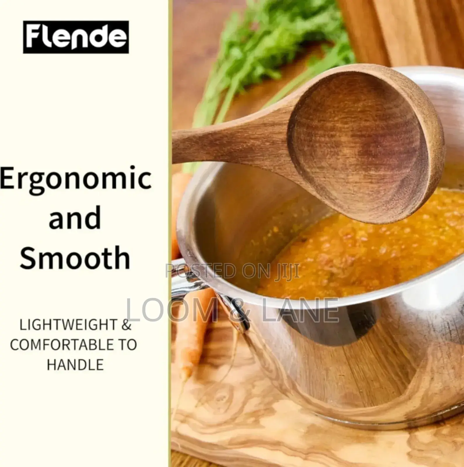 8pcs Flende Premium Wooden Kitchen Utensils Set