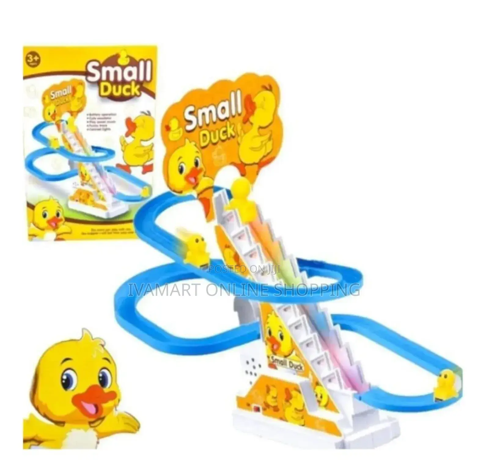 Small Duck Roller Coaster Toy - Duck Escalator, Light, Music