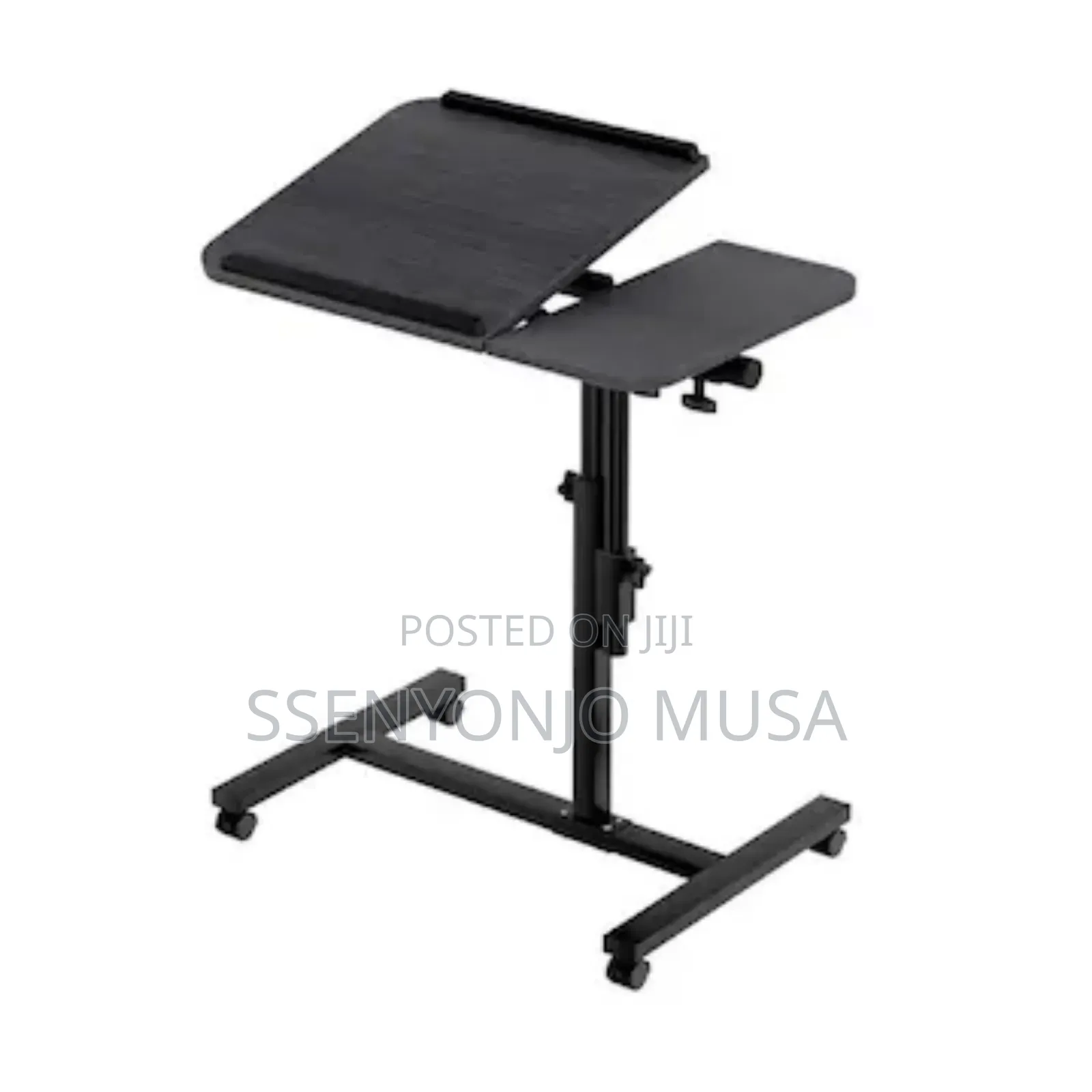 Laptop Desk Table With Usb Cooling Fan – Adjustable 60cm Black Stand