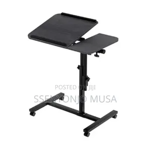 Laptop Desk Table With Usb Cooling Fan – Adjustable 60cm Black Stand