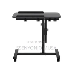 Laptop Desk Table With Usb Cooling Fan – Adjustable 60cm Black Stand