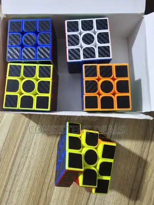 Original Soft Turning  Rubik's  Cube With  Carbon  Stickers