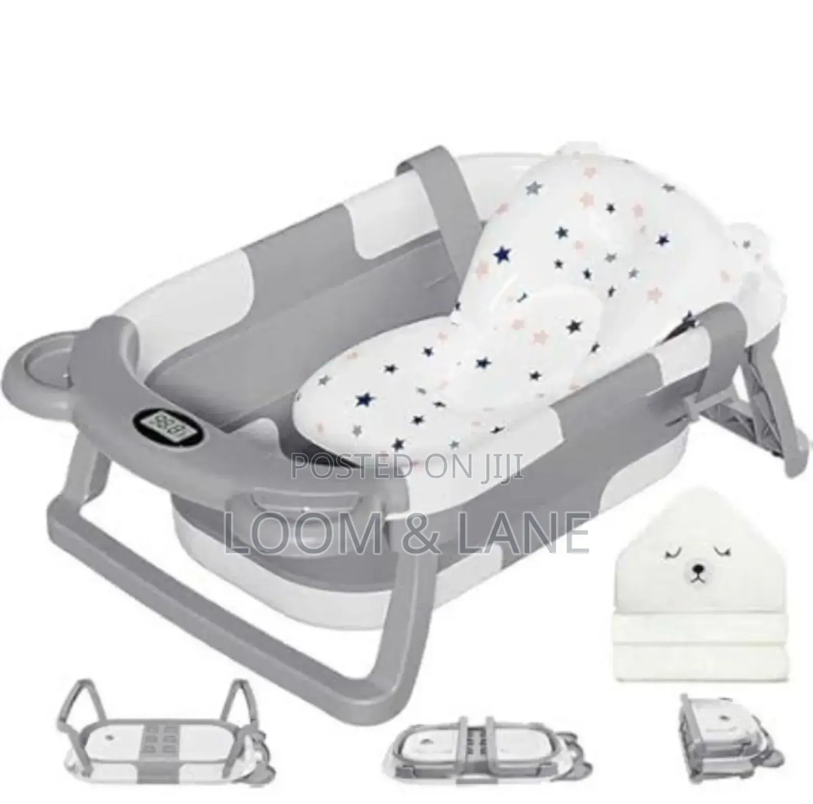 Foldable Baby Bath Tub With Intelligent Temperature Sensor