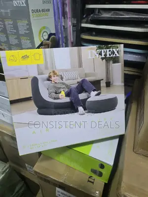 Intex Inflatable  Air Sofa With Footrest