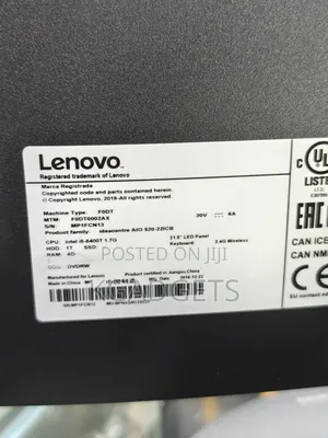 New Lenovo ideacentre AIO 520 8GB Intel Core i5 SSD 256GB