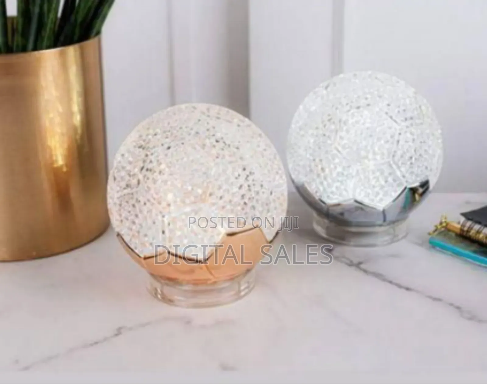 Decorative Crystal or Faceted Sphere Night Light