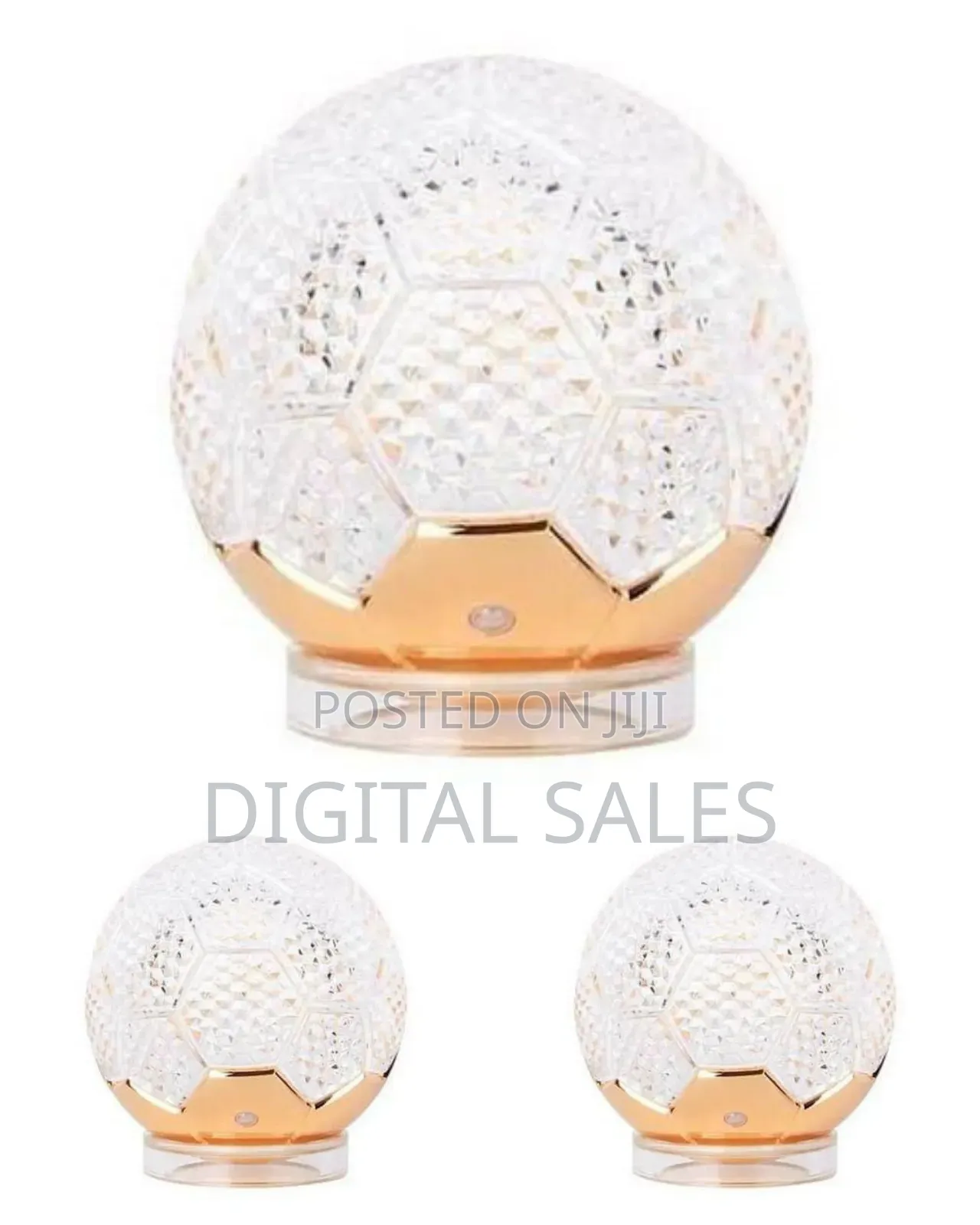 Decorative Crystal or Faceted Sphere Night Light