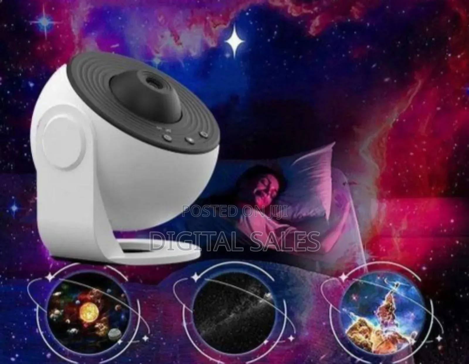 Modern Adjustable Sphere Galaxy / Star Projector Lamp