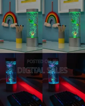 Auraglow Led Bubble Lamp: Ambient Desktop Aquarium