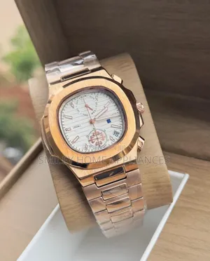 Brand New Patek Philippe Geneva Men's Authentic Golden Strapped Watch