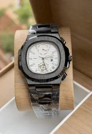 Black Strapped Patek Phillipe Men's Original Automatic Time Piece