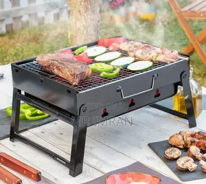 BBQ Portable Folding Charcoal Barbecue Grill.
