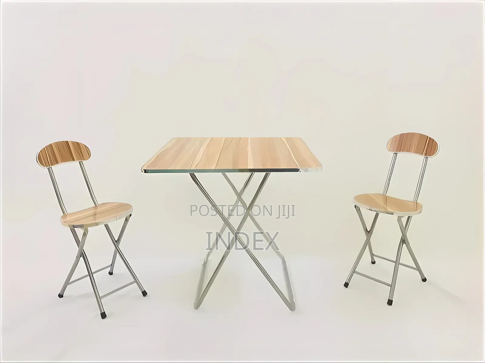 Foldable Reading/Laptop Table and Two Chairs