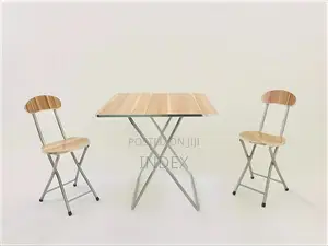 Foldable Reading/Laptop Table and Two Chairs