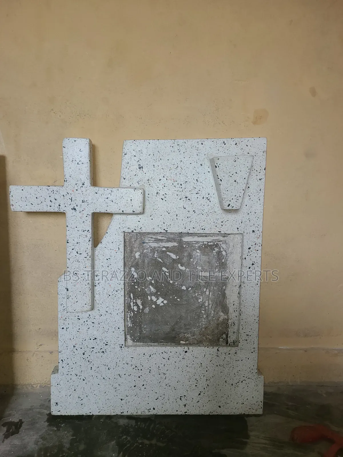 Terrazo Headstone Machine Making