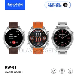 Hainoteko Rw-61 Smartwatch Amoled Display Built-in Torch, 3 Straps