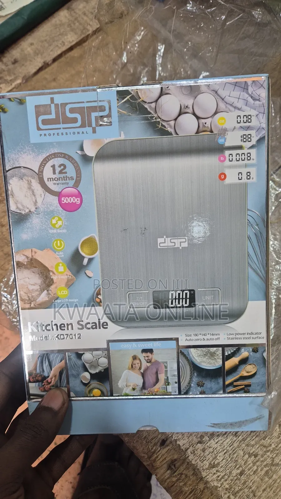 DSP 5kg Max Electronic Digital Food Scale Kd7012
