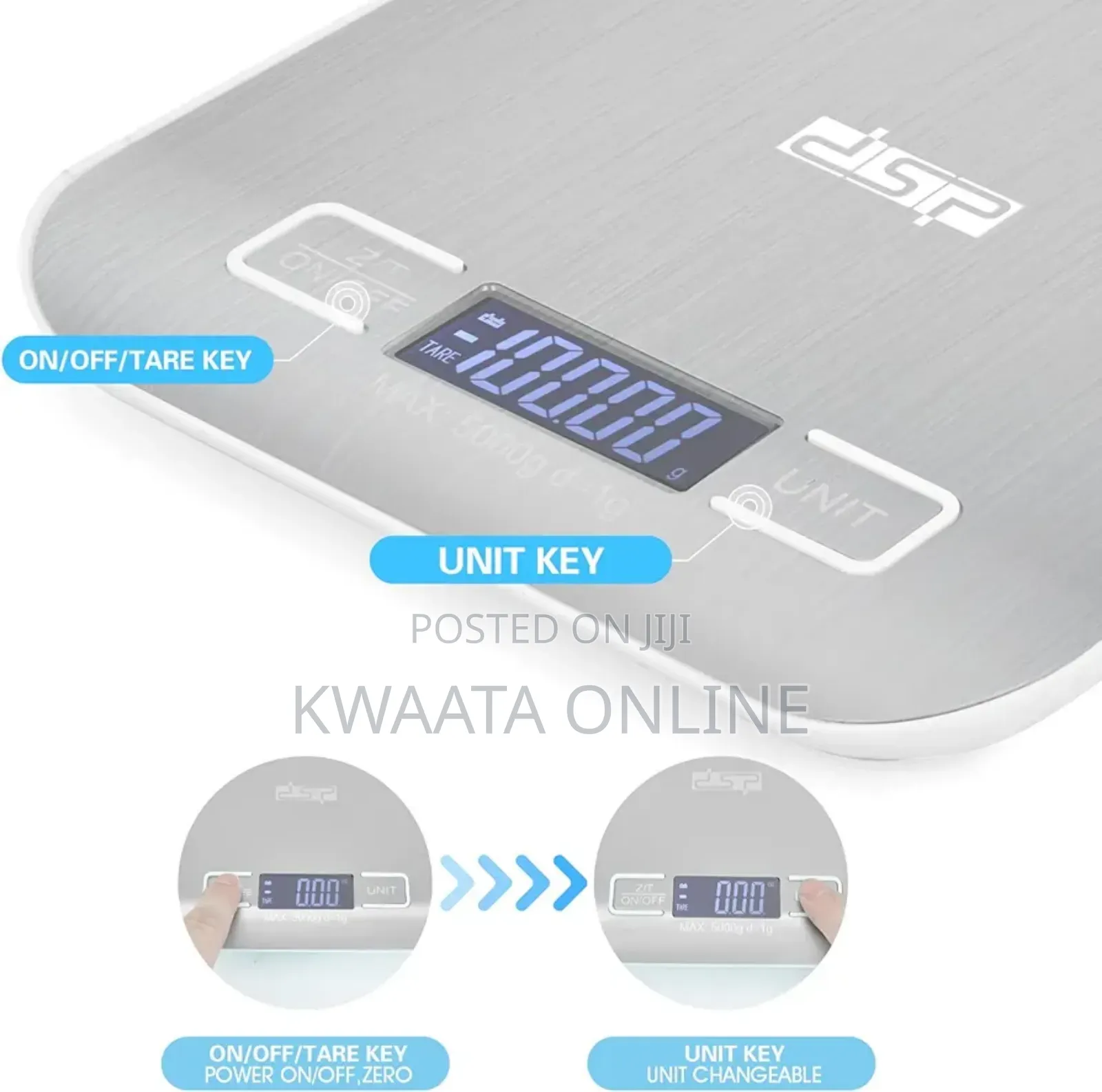 DSP 5kg Max Electronic Digital Food Scale Kd7012