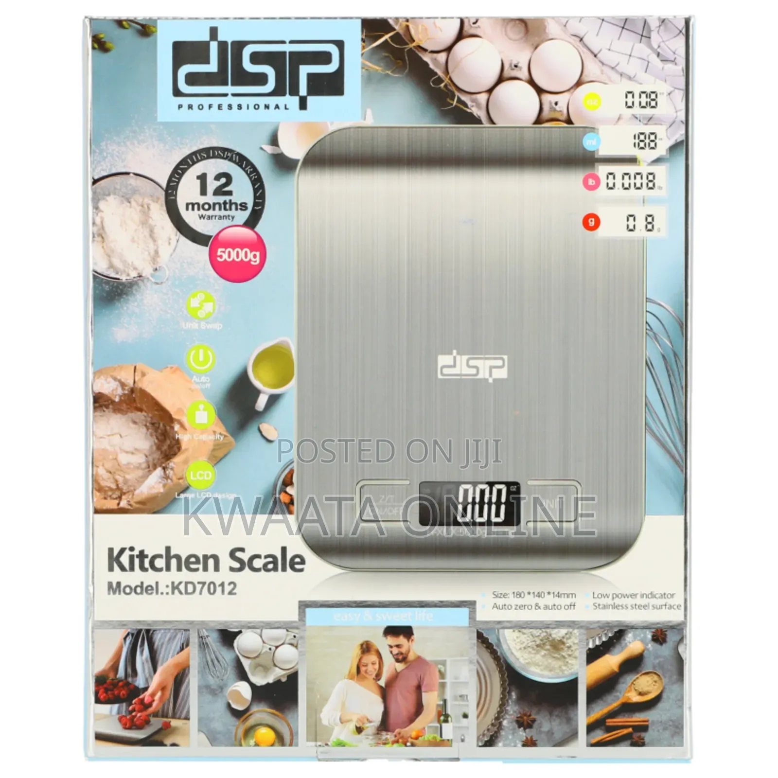 DSP 5kg Max Electronic Digital Food Scale Kd7012