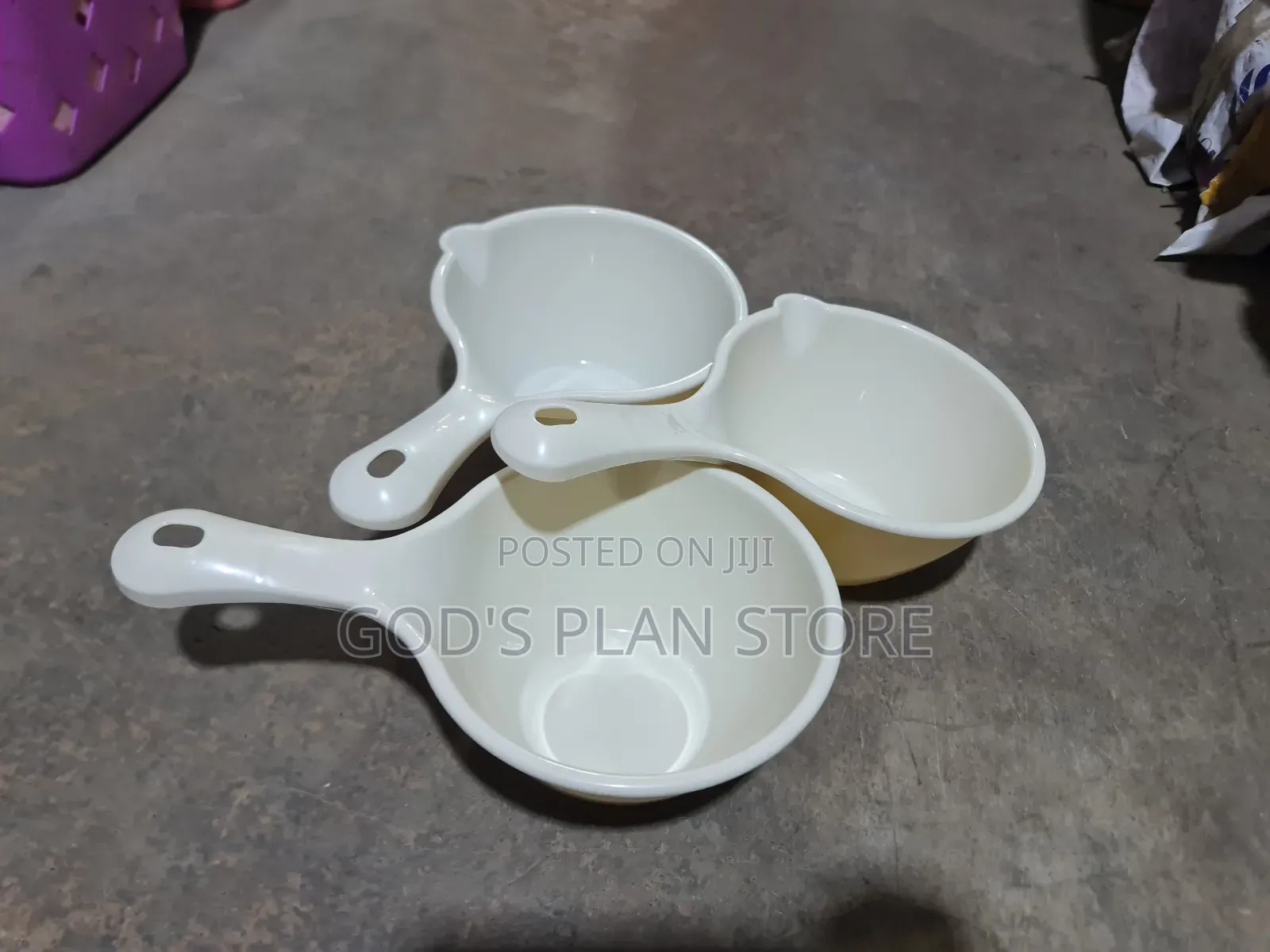 3pcs Plastic Bathing Ladle Spoon