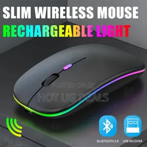 2.4g Wireless Rechargeable Mouse With Colourful Light