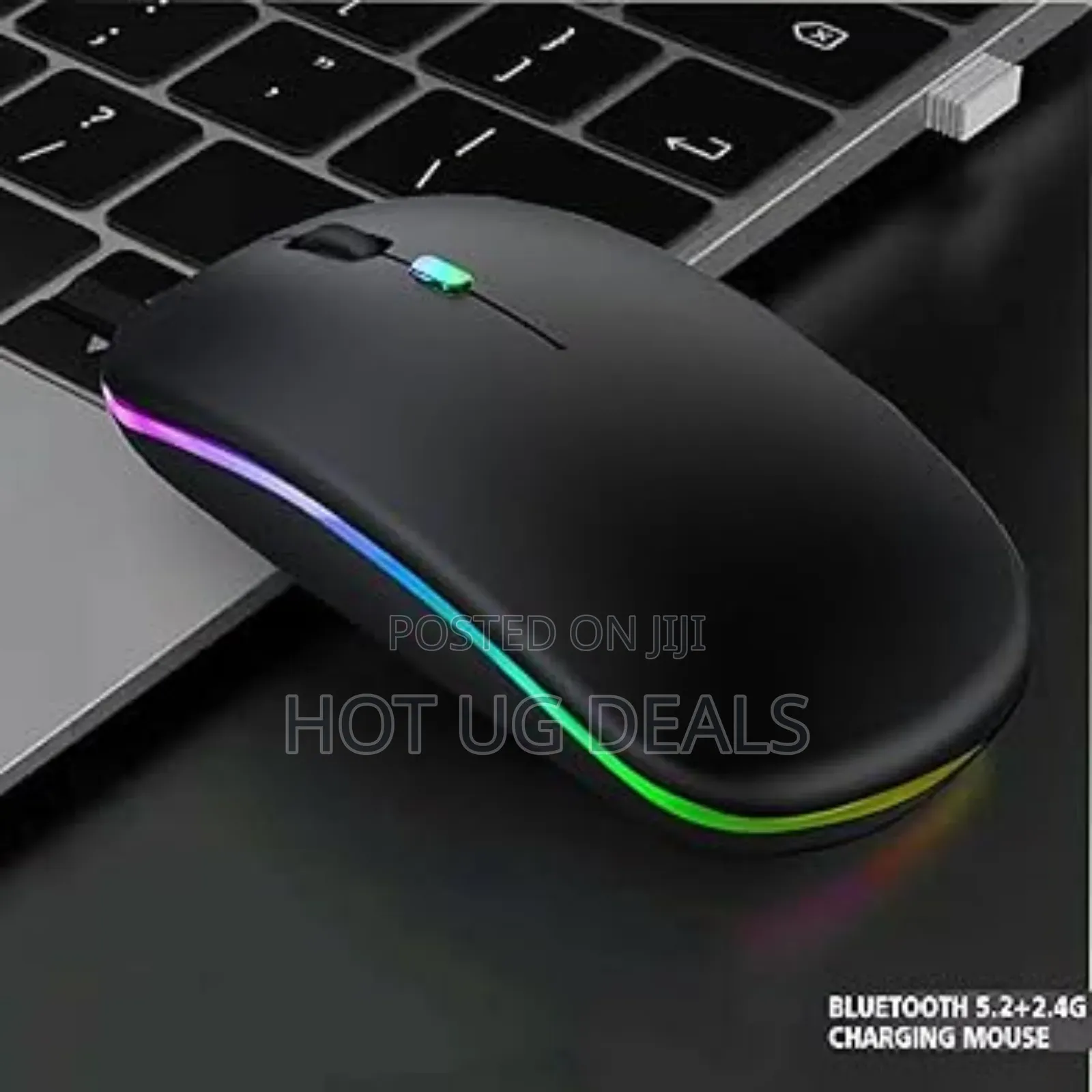 2.4g Wireless Rechargeable Mouse With Colourful Light