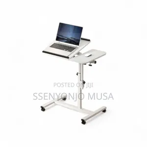 Laptop Desk Table With Usb Cooling Fan – Adjustable 60cm Black Stand