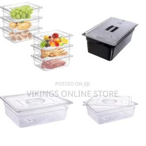 Clear Deep Food Storage Container With Lid