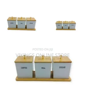 3-Piece Set of Kitchen Storage Canisters