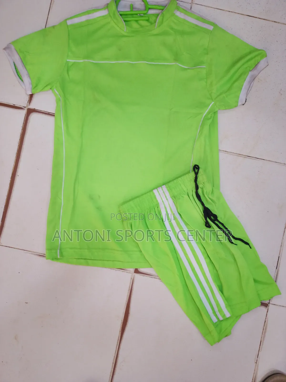 Plain Lemon Green Kids Jersey