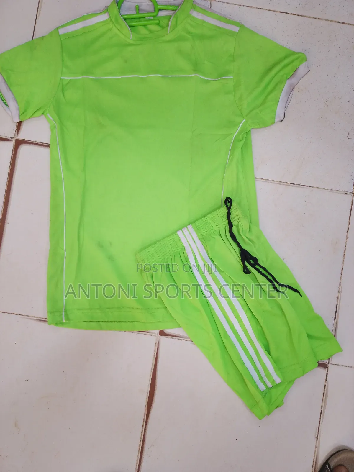 Plain Lemon Green Kids Jersey