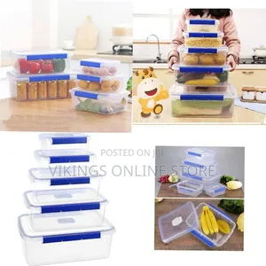 Airtight Food Storage Container Set (5-Piece) - Multicolor