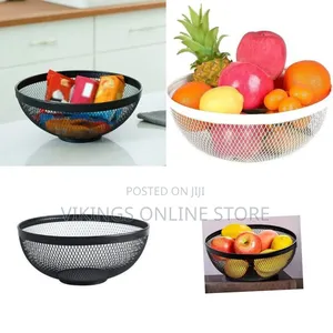 Modern Wire Mesh Fruit Bowl / Storage Basket - Multicolor
