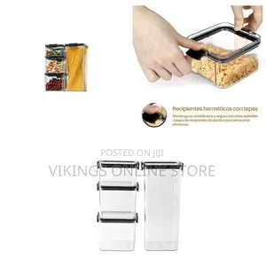 Elegant Airtight Food Storage Container Set (6pcs) - Clear