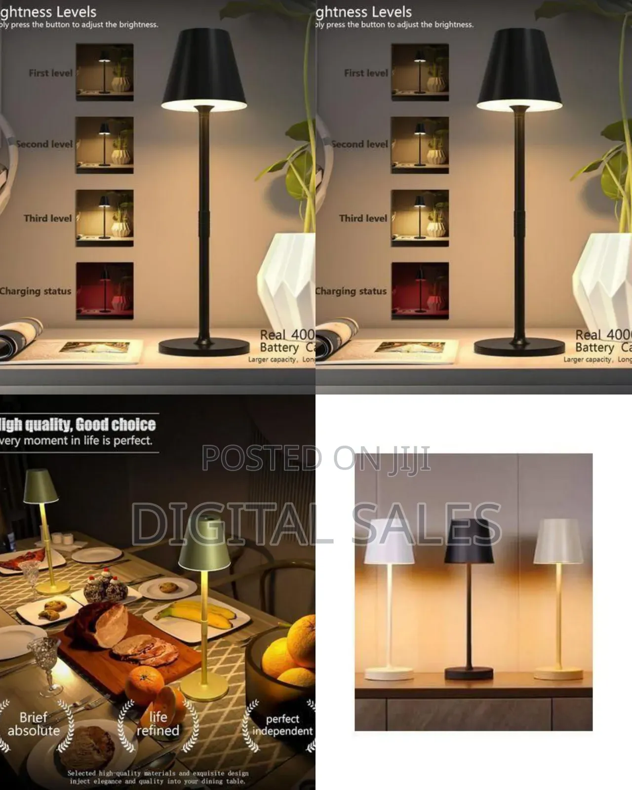Cordless Rechargeable Led Table Lamp
