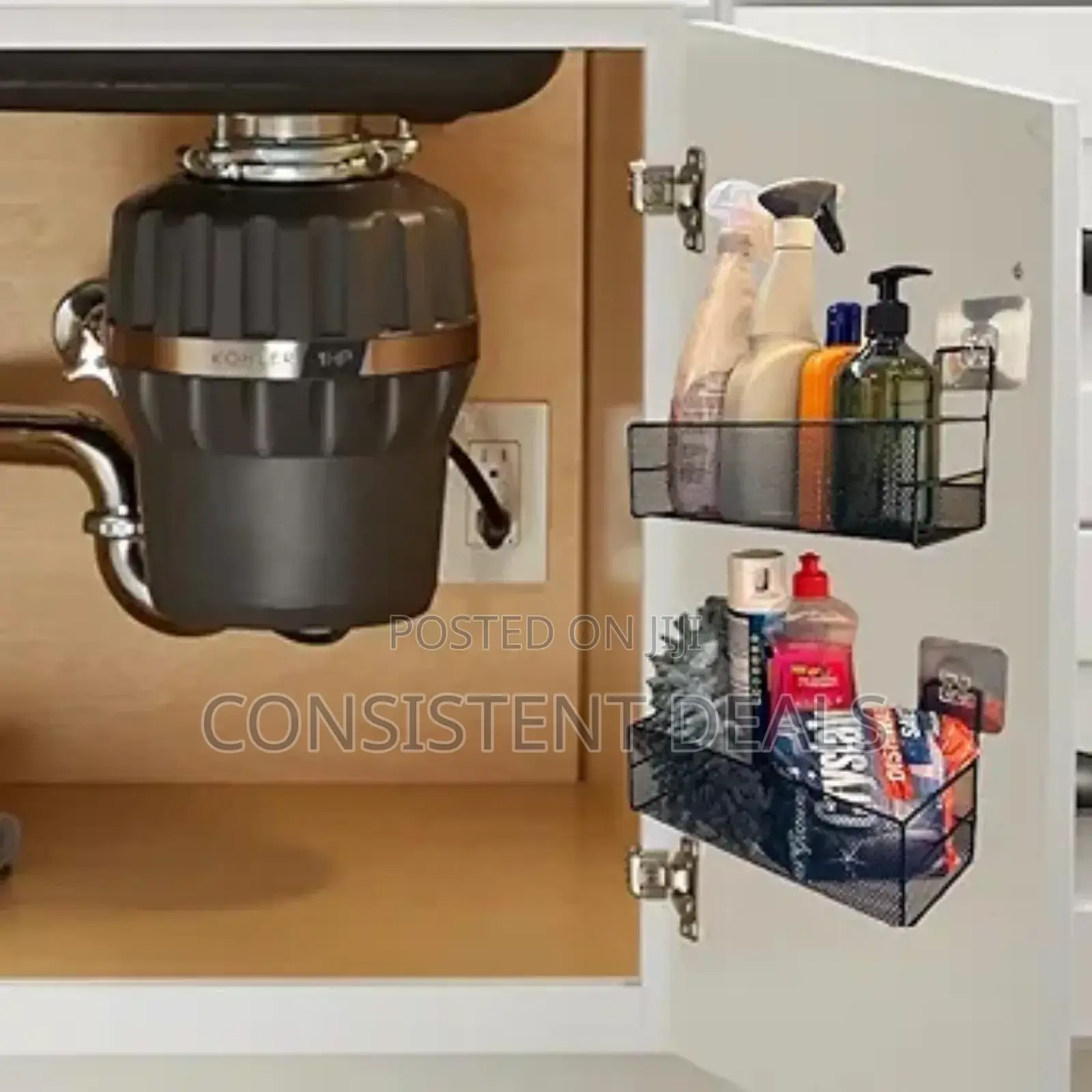 2 Pcs Kitchen Under Sink Storage And Organiser Shelf