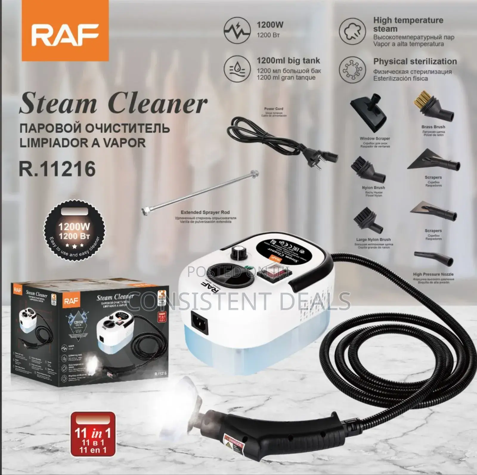 Raf Electric  Steam Cleaner