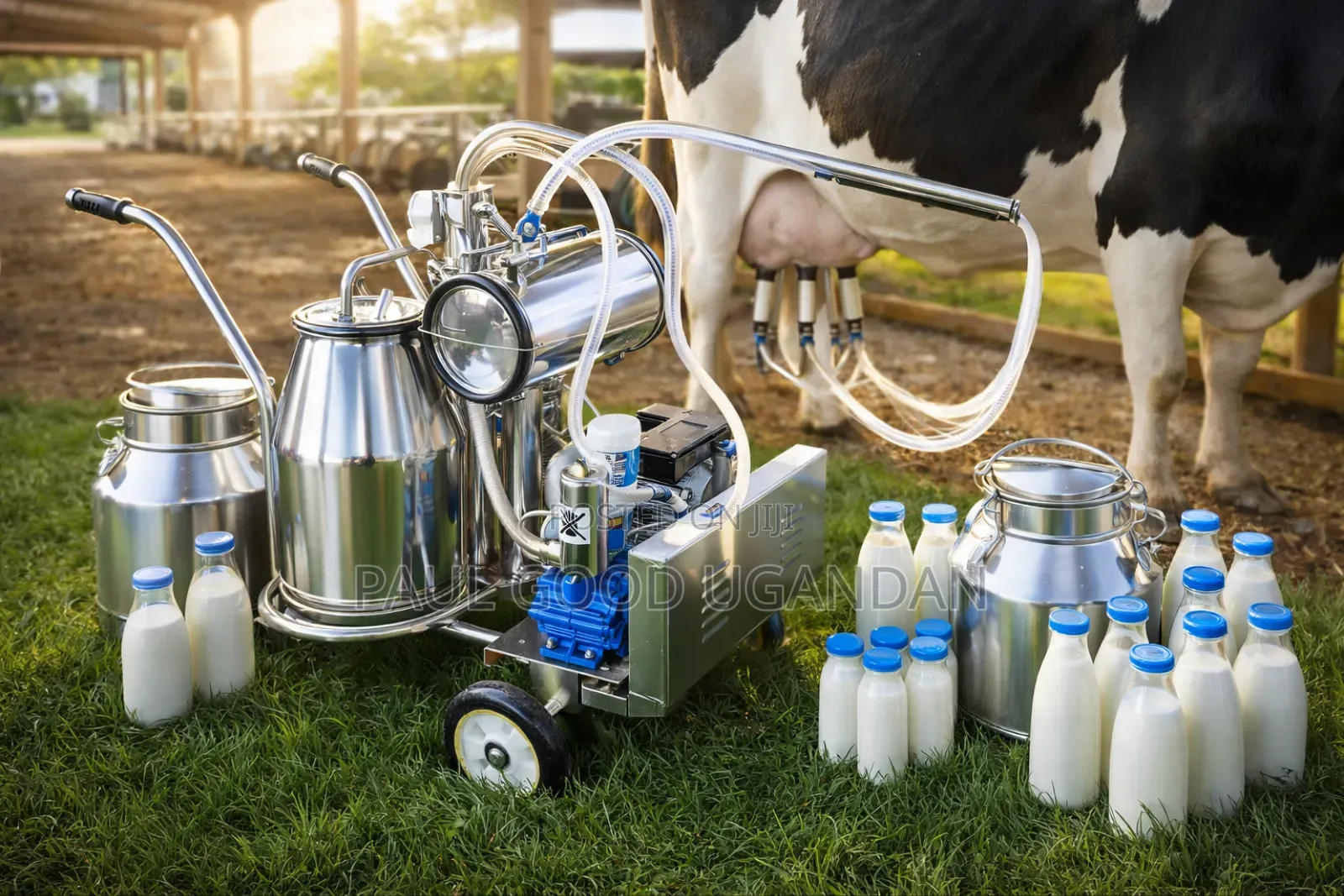 Cow Double Milking Machine