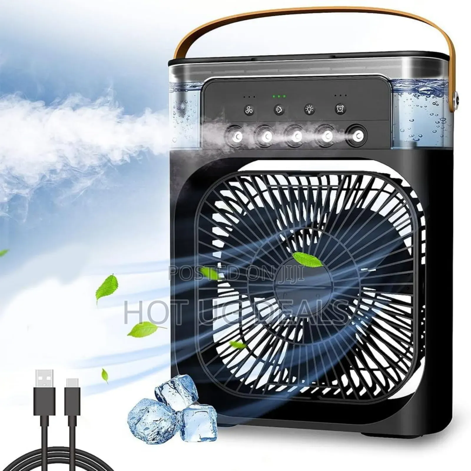 Portable Humidifier/ Water Cooling Fan - Multicolor
