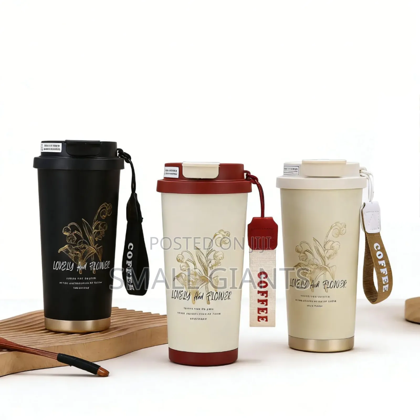 Stainless Steel Travel Mug With Temperature Display