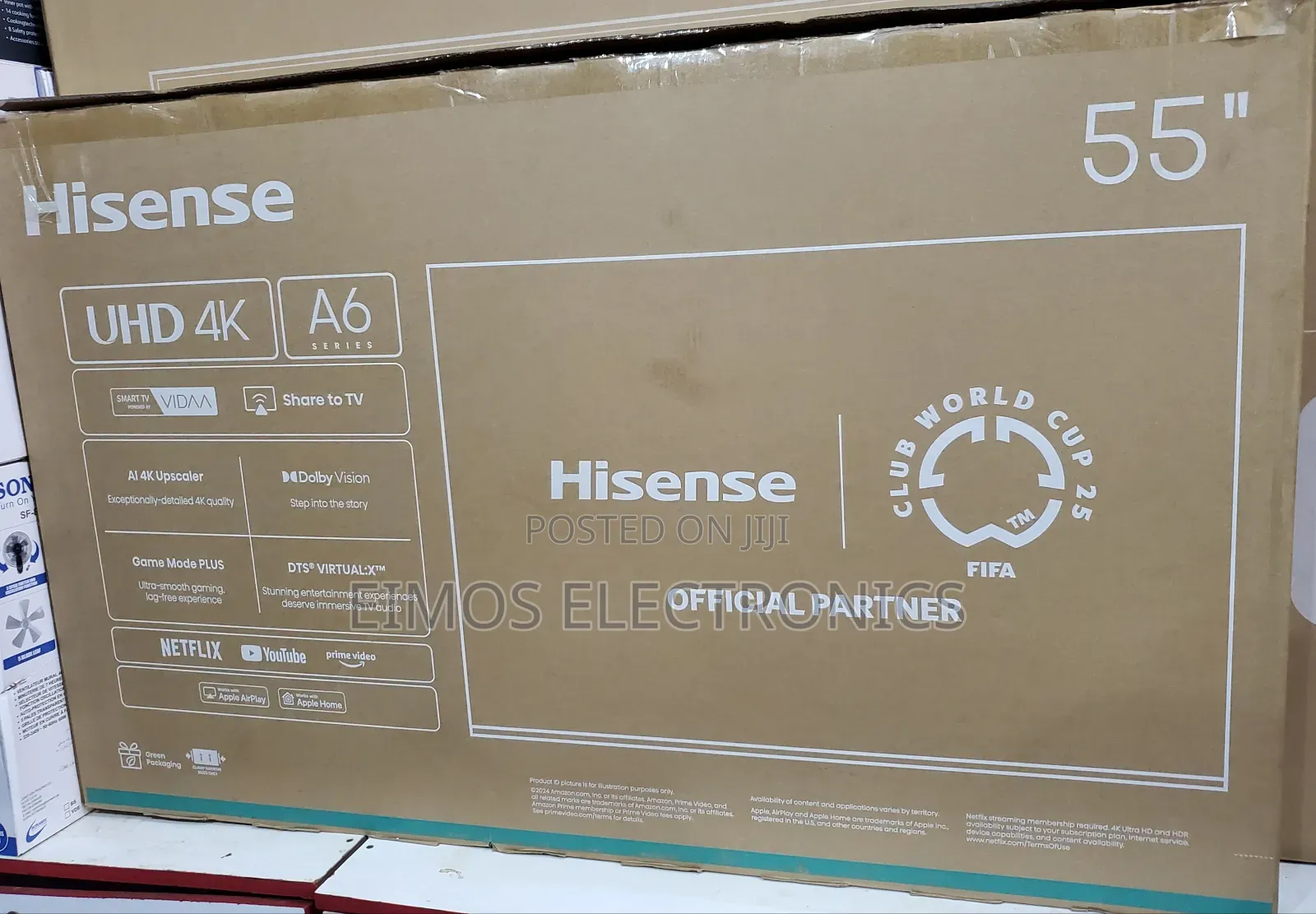Hisense 55 Inches Smart Tv Powered by Vida
