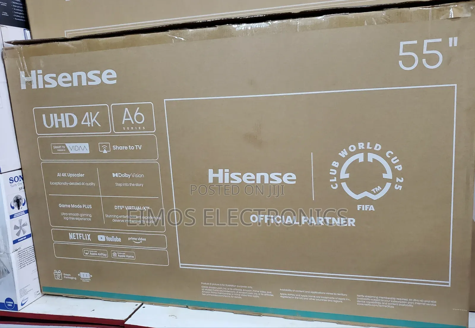 Hisense 55 Inches Smart Tv Powered by Vida