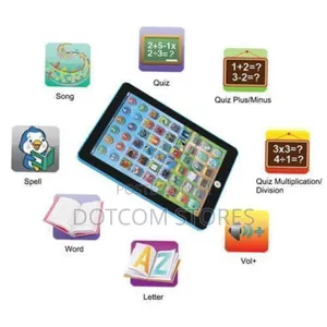Kids Tablet Pad Electronic Preschool English Learning Toy