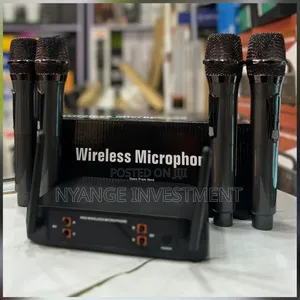 4 In Wireless Microphone With Antenna Receiver . Wireless Microphone