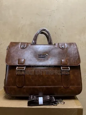 Business-Style Leather Briefcase