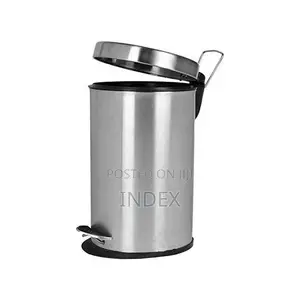 Stainless Steel Waste Bin ( Pedal Dust Bin) - Silver